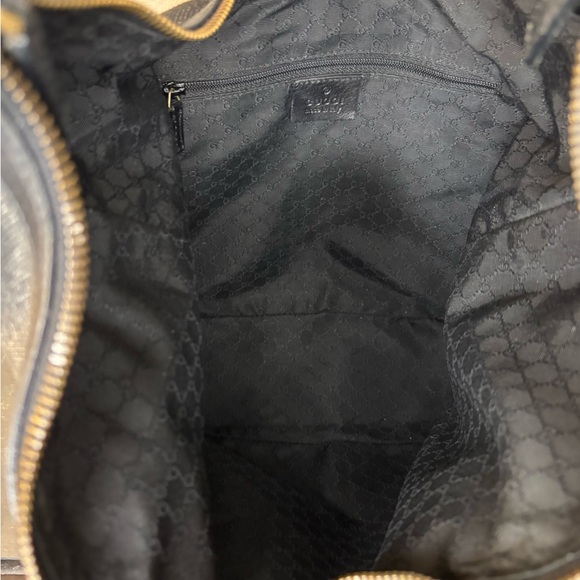 Gucci Black Denim Sherry Web Hobo Bag - Picture 5 of 12